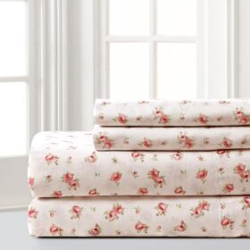 Silky Soft Microfiber and Wrinkle Free Sheets - Luxurious Microfiber Bed Sheets Includes Flat Sheet, Fitted Sheet with Deep Pockets, & Pillowcases Ivory, Full