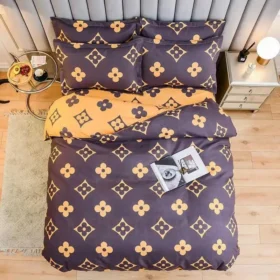 New down duvet bedding set brown bedding set double size suitable for boys teenagers adult tennis rackets comfortable cover